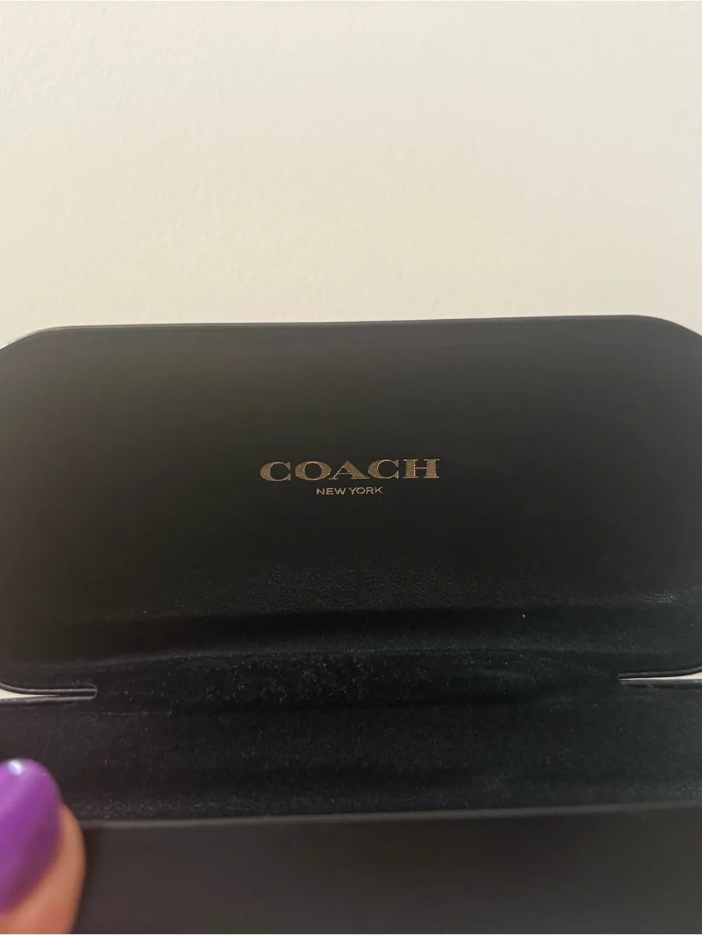 Coach Black Hard Shell Sunglasses/glasses Case
